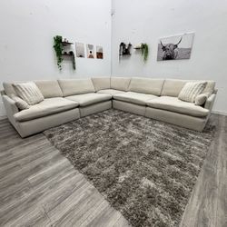 Cream Sectional Cloud Couch - Free Delivery 