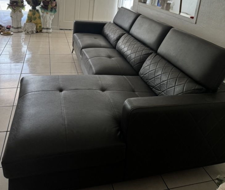 Leather Couch Needs To Go Asap