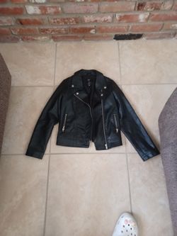 Leather Jaket Girls Size L KID