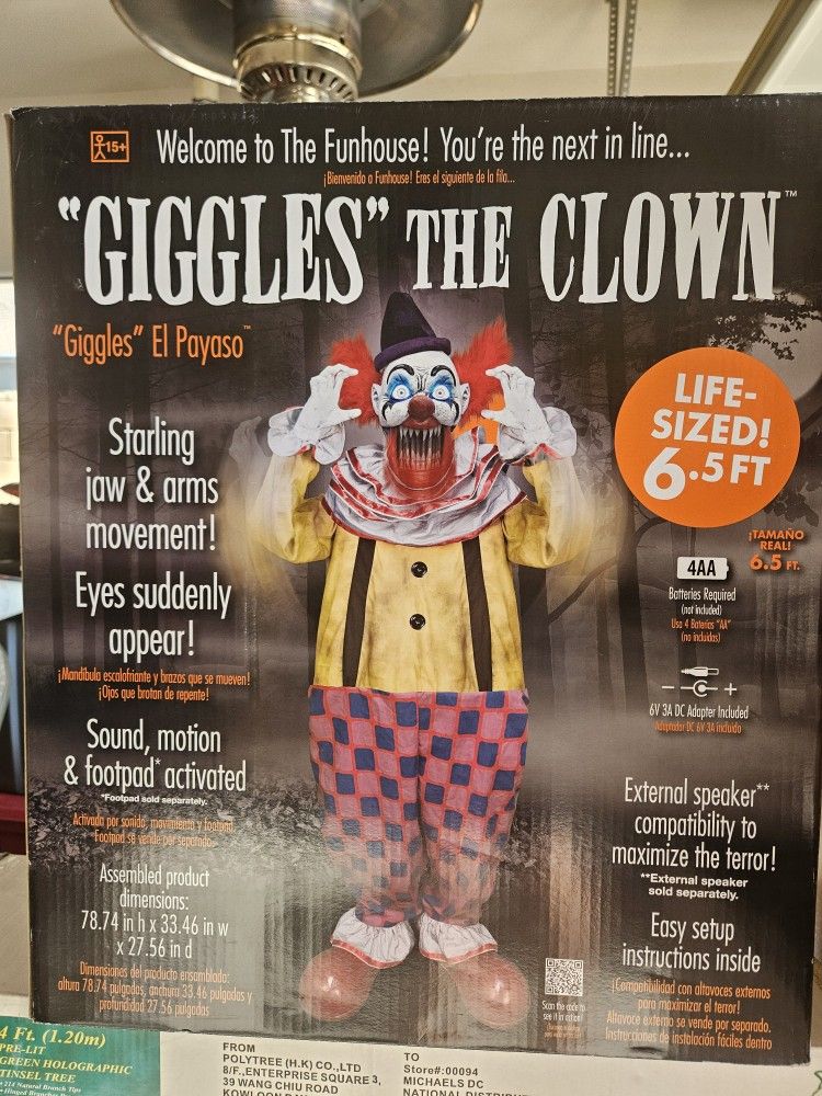 Scary Clown Halloween Decoration