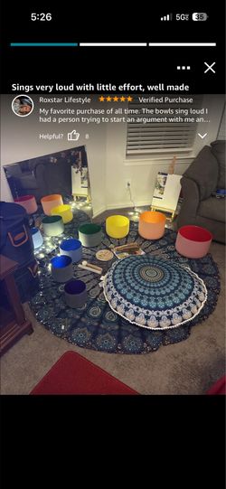 432hz Singing Sound Bowls (7) with case