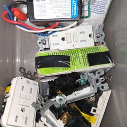 Huge Box Of Electricians Supplies 