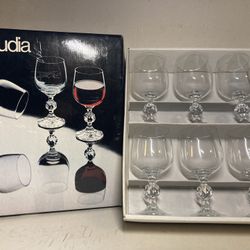 Vintage Claudia Bohemia Fine Lead Crystal Wine Set Of 6 190ml. for Sale in  Bakersfield, CA - OfferUp