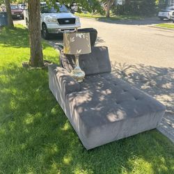 Free Sectional Chaise, Office Chair, Lamp