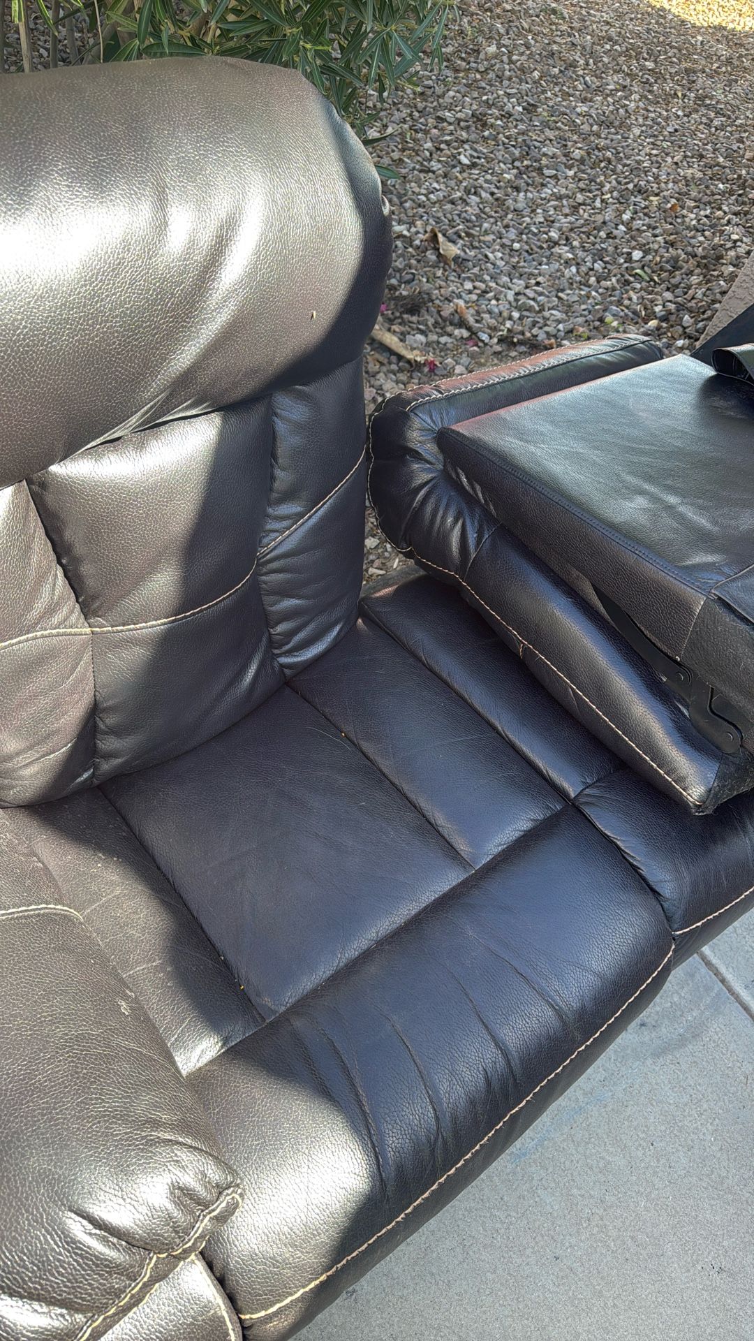 Black Leather Couch