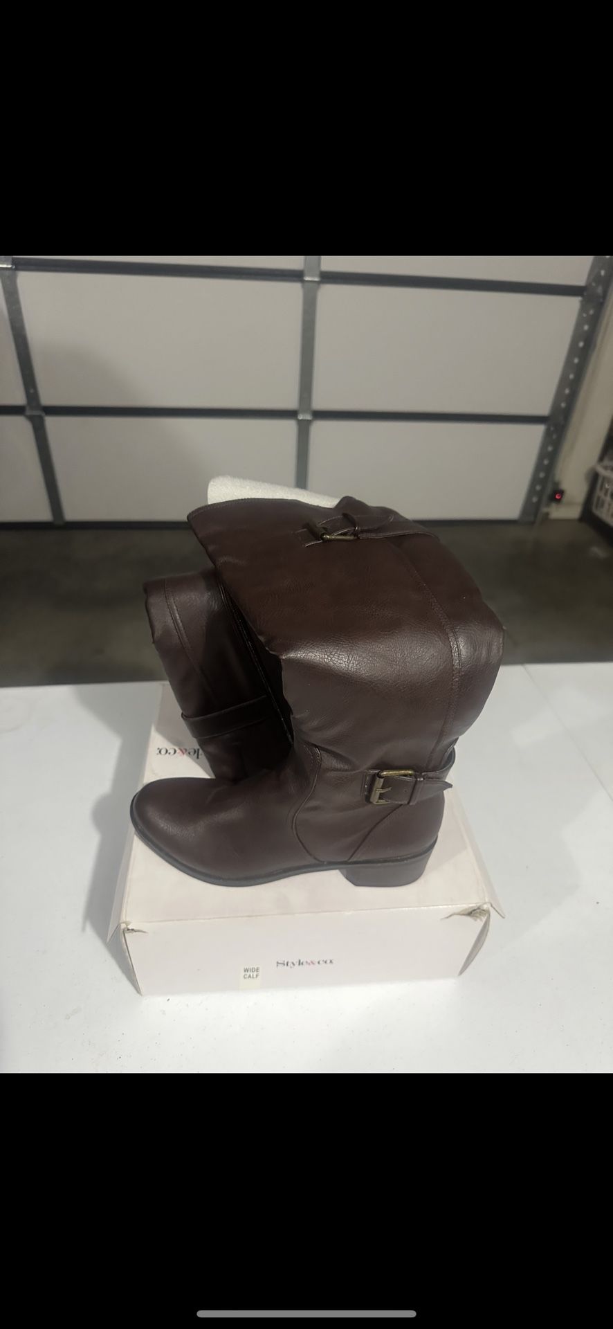 Brown Wide Calf boot