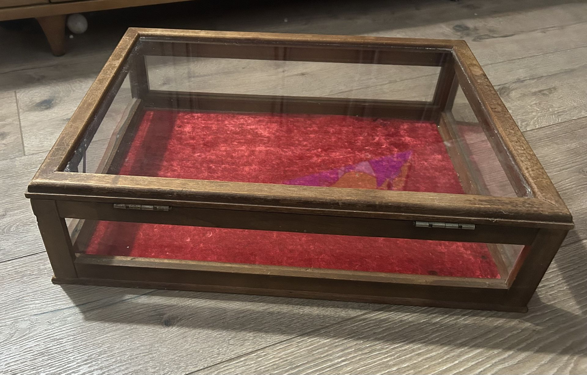 Antique Display Case Table Top Display Case 