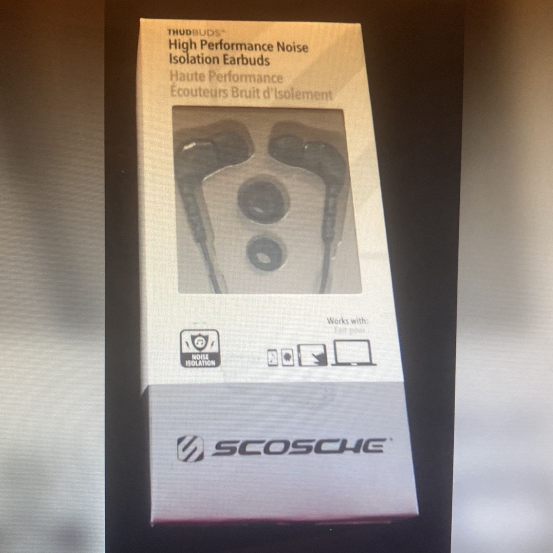 Scosche High Performance Noise Isolation Earbuds
