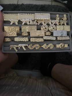 Plated gold rings