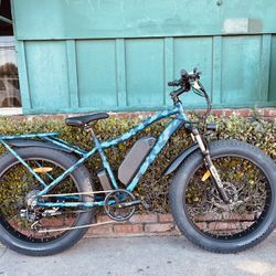 💸💰No Credit Check Easy Finance 🪖🎖️🏕️Brand New Blue Camo Fat78 Electric E- Bike Fast 30mph 🇺🇸Delivered Or Take Home Today!💝🎅👍