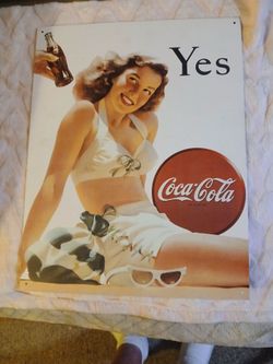 Coca-Cola 'Yes' Vintage Style Tin Sign