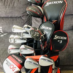 Takomo Golf Set Irons 4-PW with Upgraded KBS Steel Fiber Shafts, Srixon Z Driver
