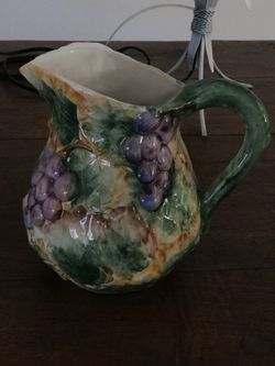 Floral pitcher