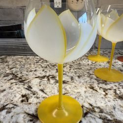 Dorothy Thorpe Goblets - Hand Blown - 7.5” - 9 Glasses
