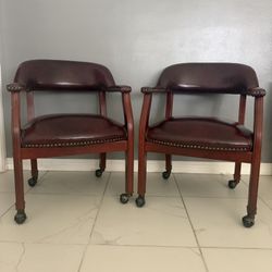 2 Rolling Chairs 