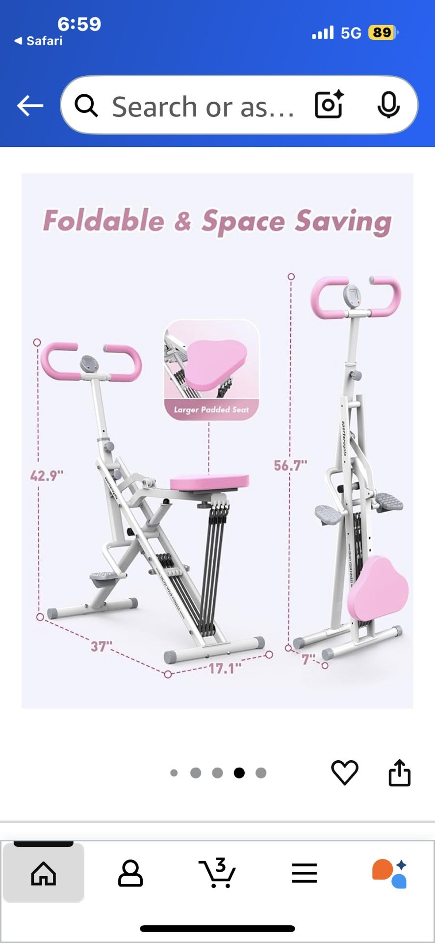 Pink Squat Machine