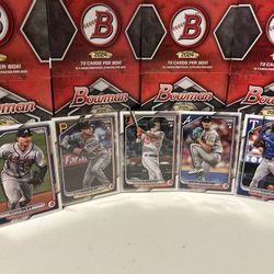 2024 Bowman Baseball Cards (5 Cards)