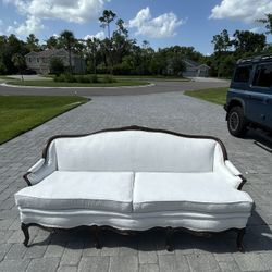 White Alligator Leather  Couch