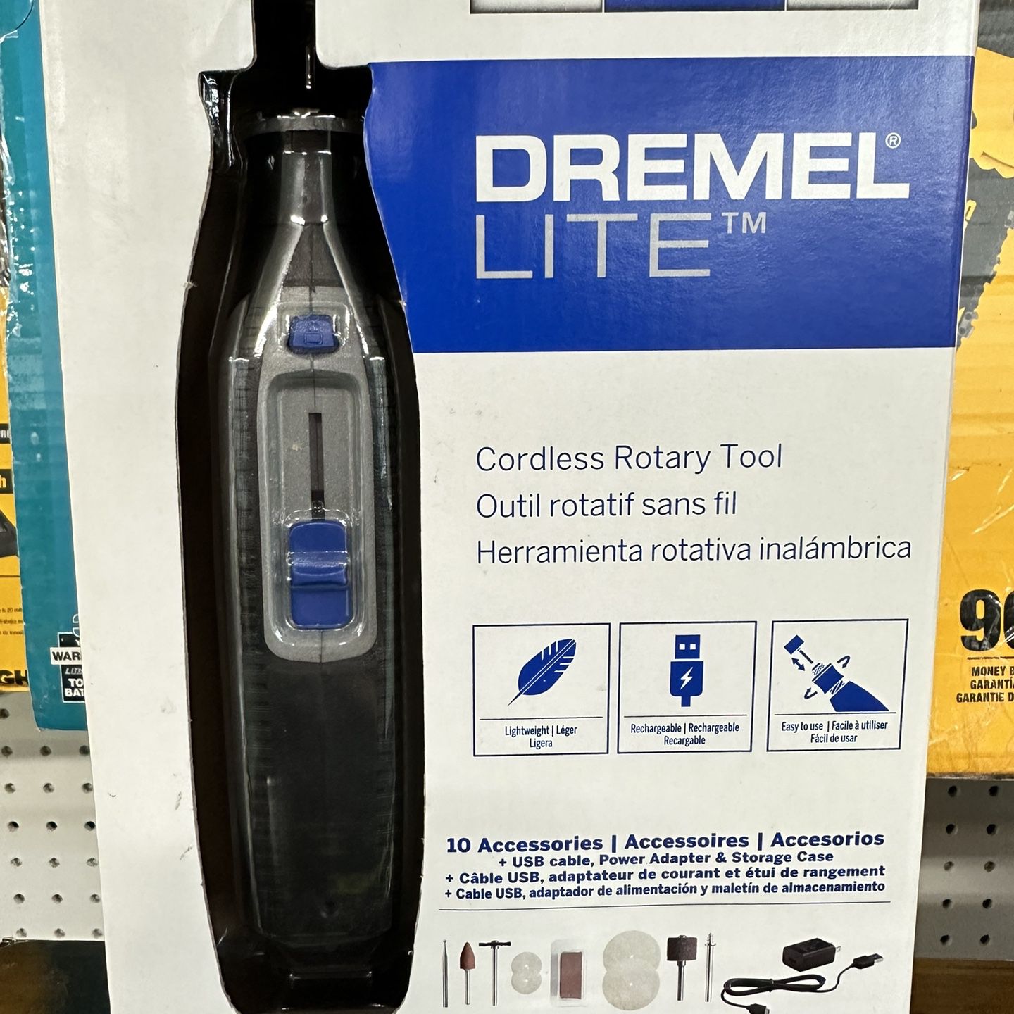 DREMEL 7760-N/10W 4V Lite Lithium Ion Cordless Rotary Tool with 10  Accessories for Sale in Escondido, CA - OfferUp