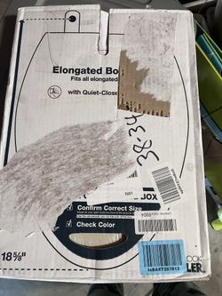 Kohler K-4636 elongated toilet seat, quiet close