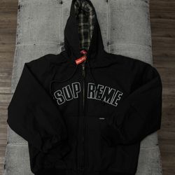 Supreme Reflective Arc Hooded Work Jacket Size Small 