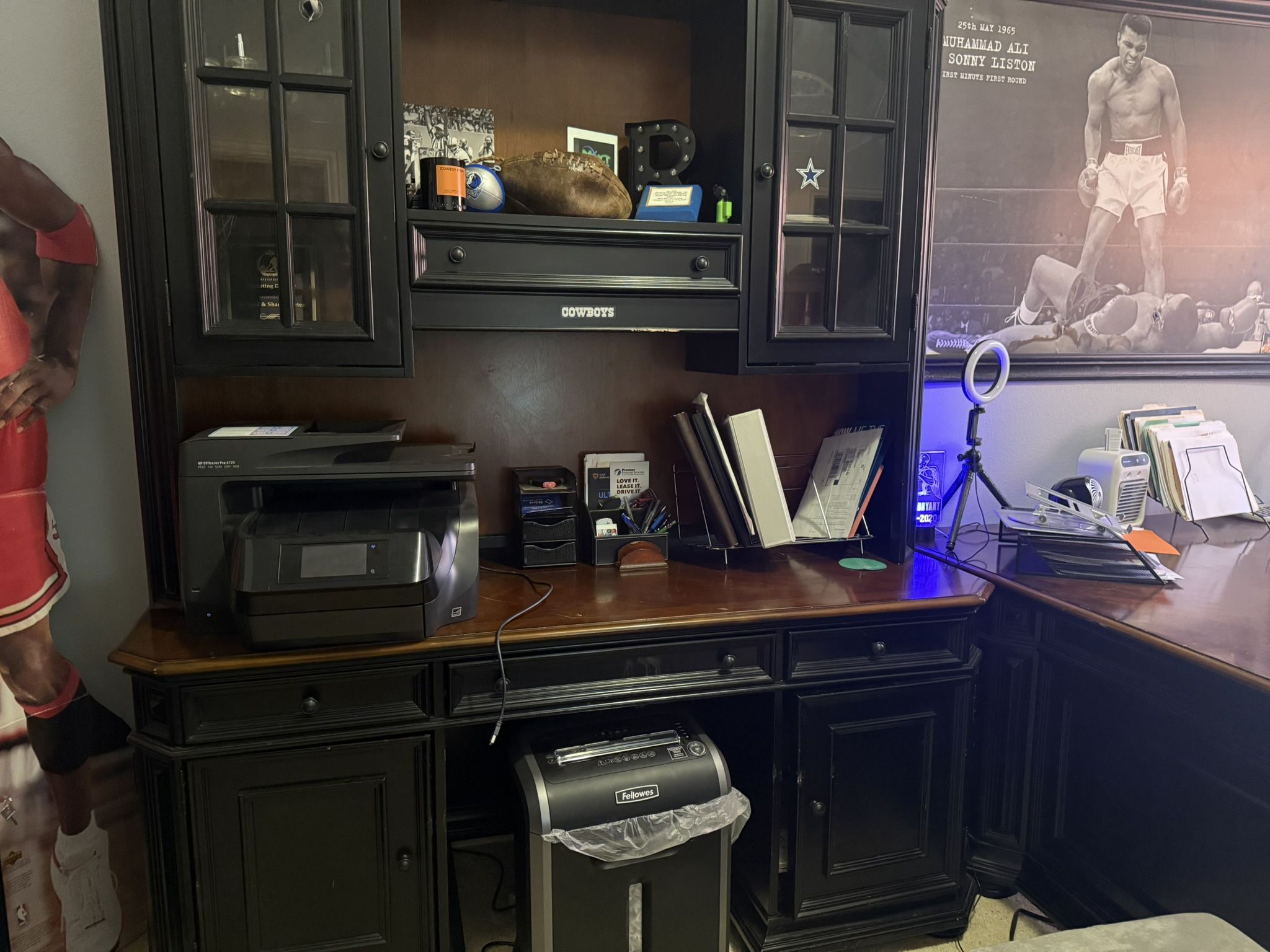 2 Tone Executive Desk With Hutch