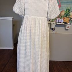 White dress, size M