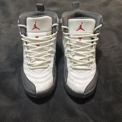 Jordan 12s grey and white