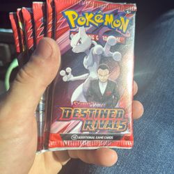 6 Packs Destined Rivals Pokemon 