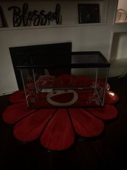 10 Gallon Custom Engraved Koi Fish Aquarium – Handmade Glass Tank