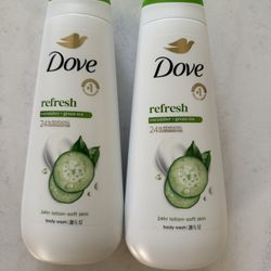 Dove Body Wash 20oz (Cucumber + Green Tea) 