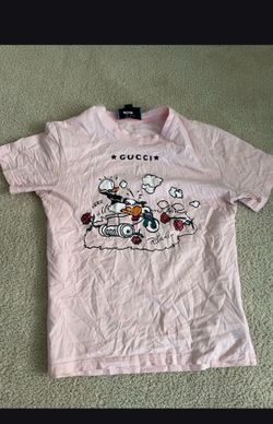Disneyxgucci pink shirt great for your next Disney trip