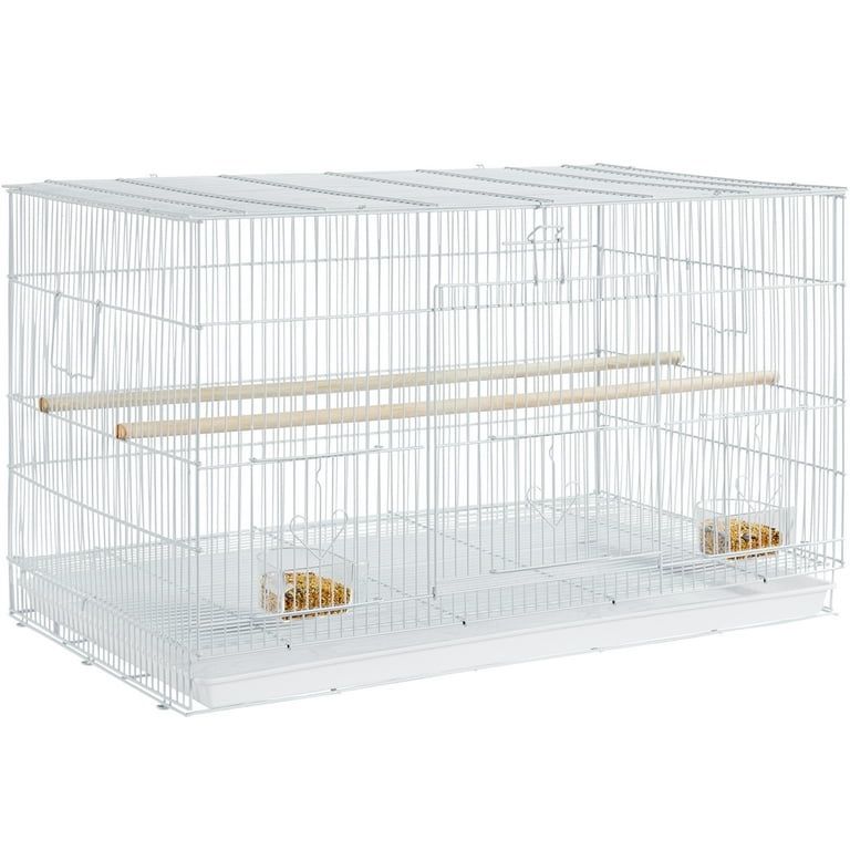 30.5inch Flight Parakeet Bird Cage with Slide-Out Tray, White