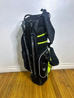 ANNCORD Golf Stand Bag 14 Way Top Dividers Full-Length with Stand Black Green
