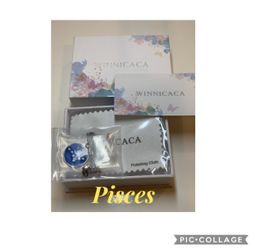 Sterling Silver Horoscope Zodiac Pendant 12 Constellation Necklace Jewelry Gifts for Women Girls Birthday * Pisces