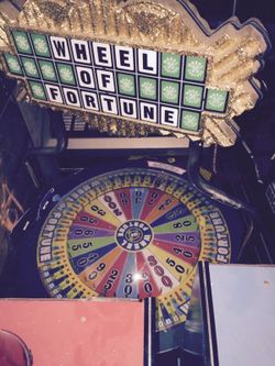 Wheel of Fortune with spin bonus ticket redemption man cave arcade game very fun