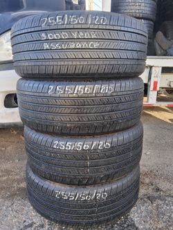 1 set of. 255/50/R20 with 80% of tread or life GOOD YEAR ASSURANCE HABLAMOS ESPAN̈OL
