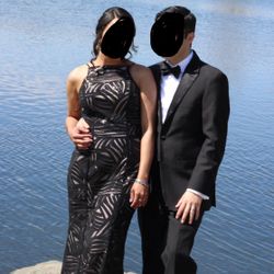 Elegant Black Night Dress