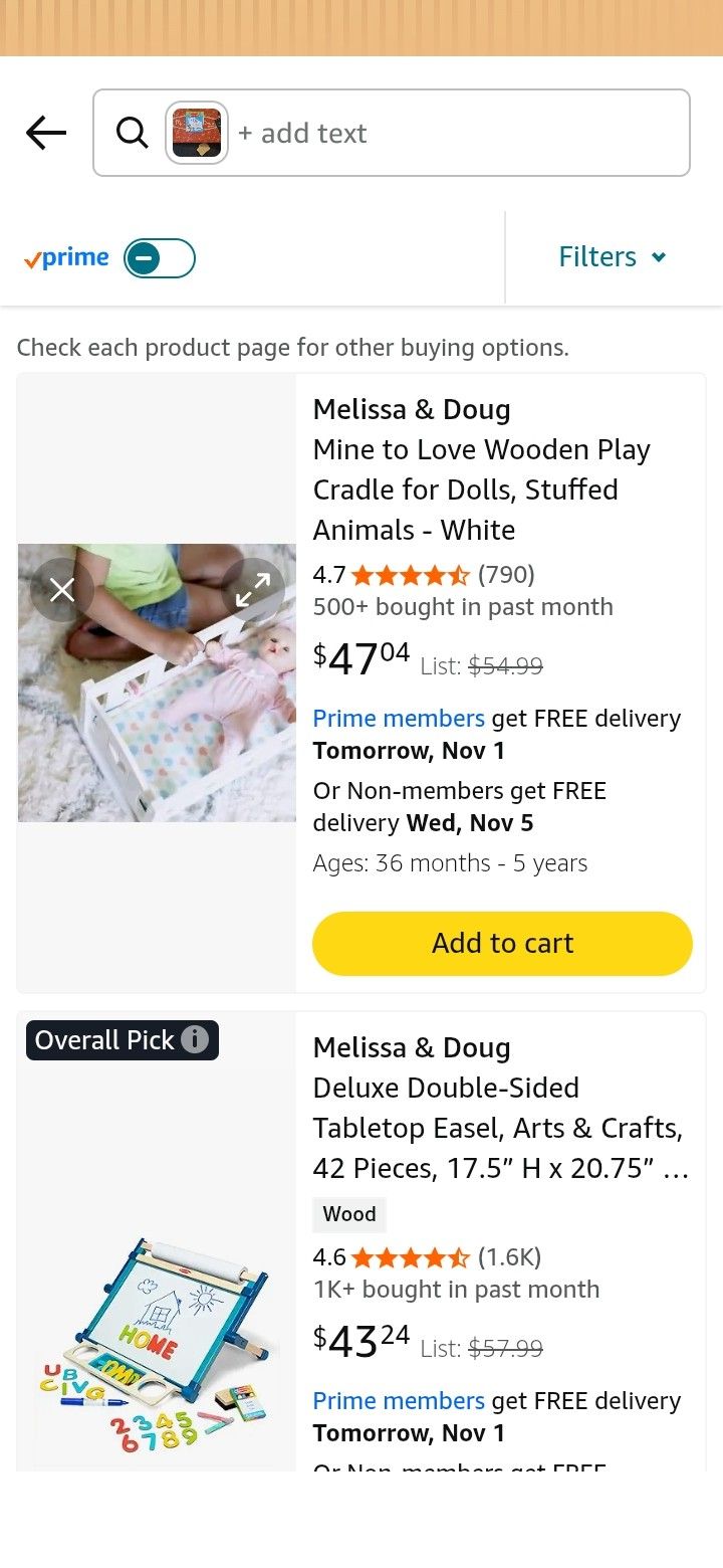 Melissa And Doug Wooden Doll Cradle 