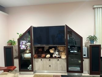 Entertainment center + TV