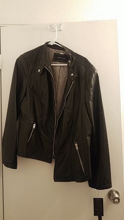 Black Rivet Leather Jacket - $100