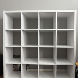 Large White 16-Cube Storage Organizer / Bookcase – 52.5” x 52.5”