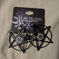 Supernatural Pentagram Earrings