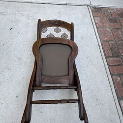 Antique wooden rocker