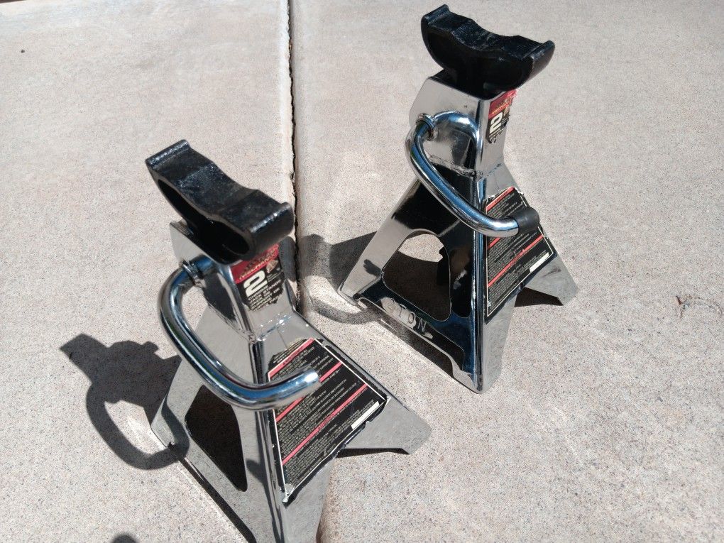 Jack Stands Chrome Just Like You $25 The Set Firm 2 Ton