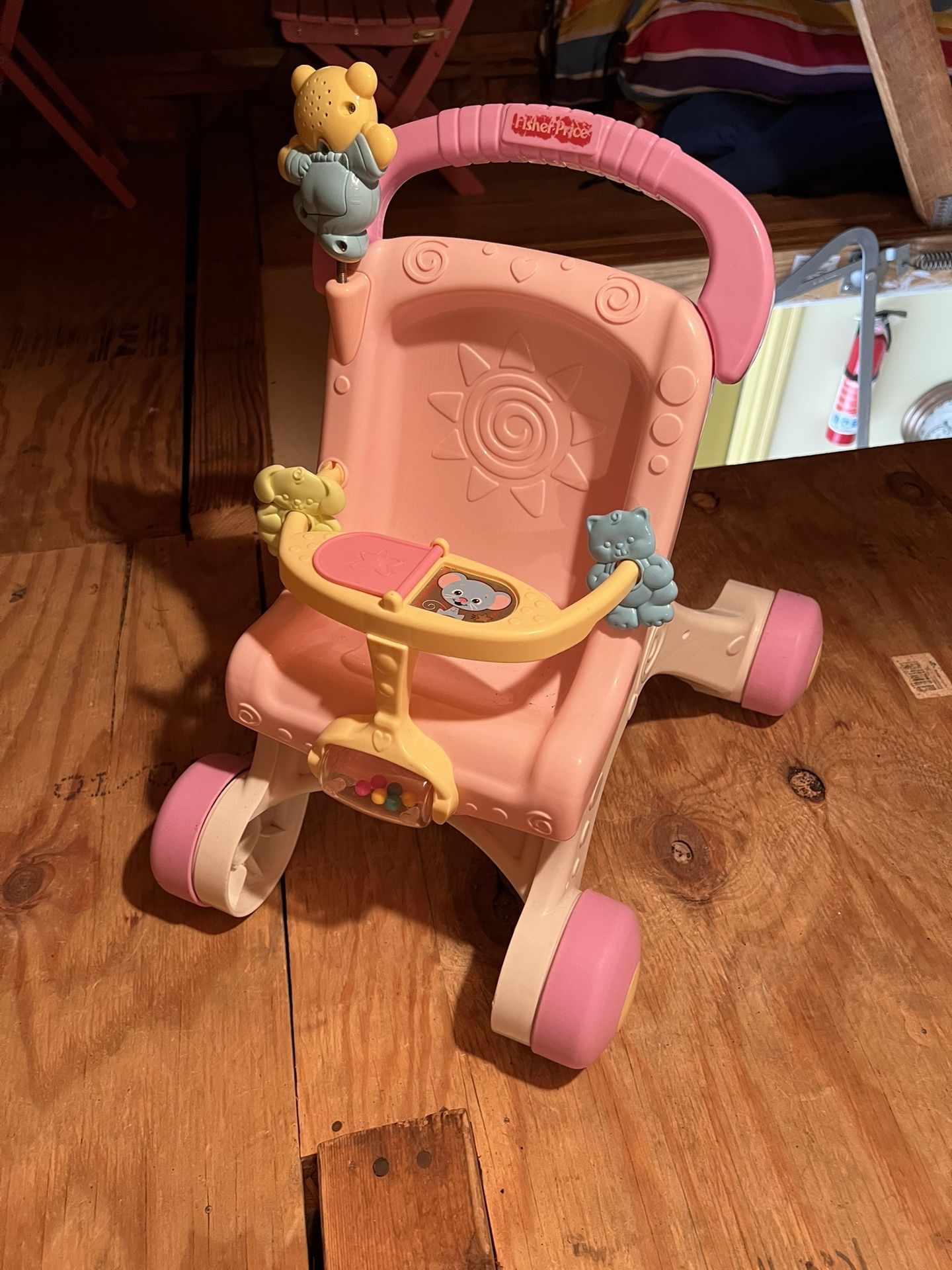 Fisher Price Pink Baby Stroller
