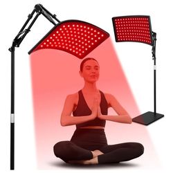 Red Light Therapy for Face and Body, Red Infrared Light Therapy Lamp with Stand Led 660nm Red Light-Therapy& 850nm Infrared Light Device for Body