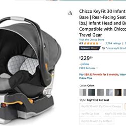 Chicco KeyFit 30 Infant Car Seat with Two Bases