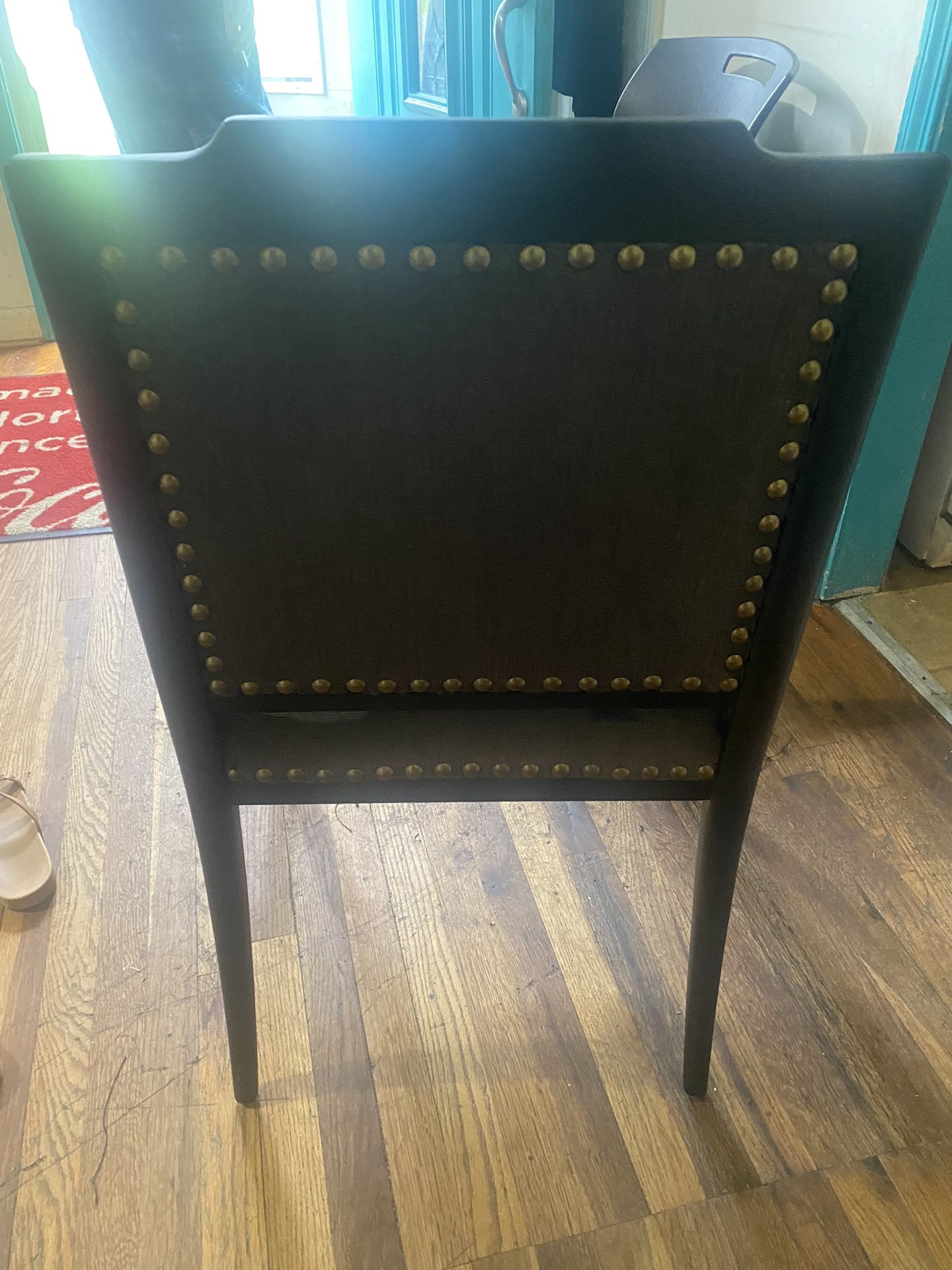 All Black And Brown Antique Chair