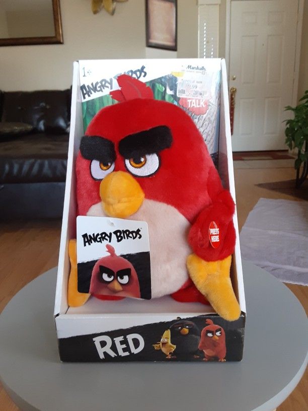 Angry birds Talking Stuffed Plush Red 